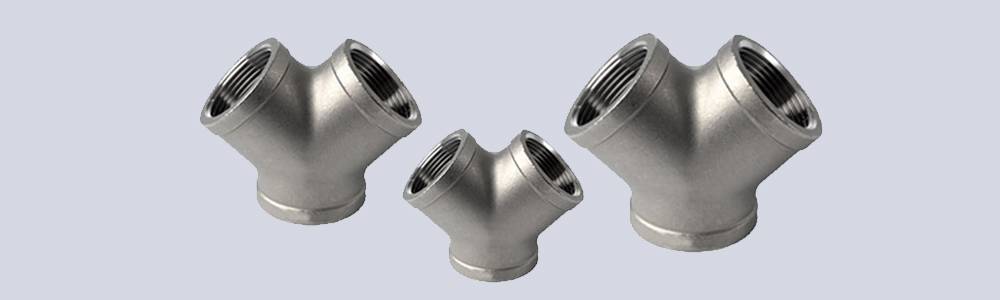 Super Duplex Steel Threaded Tee